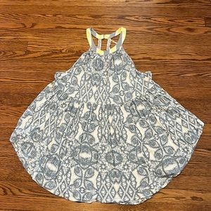 Free people light airy high neck tank top sz large